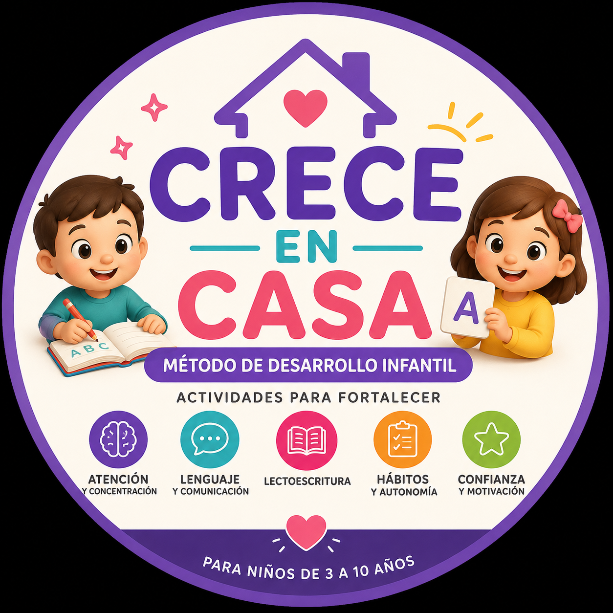 Método Crece En Casa™ | Apoyo para TDAH, Lenguaje y Aprendizaje